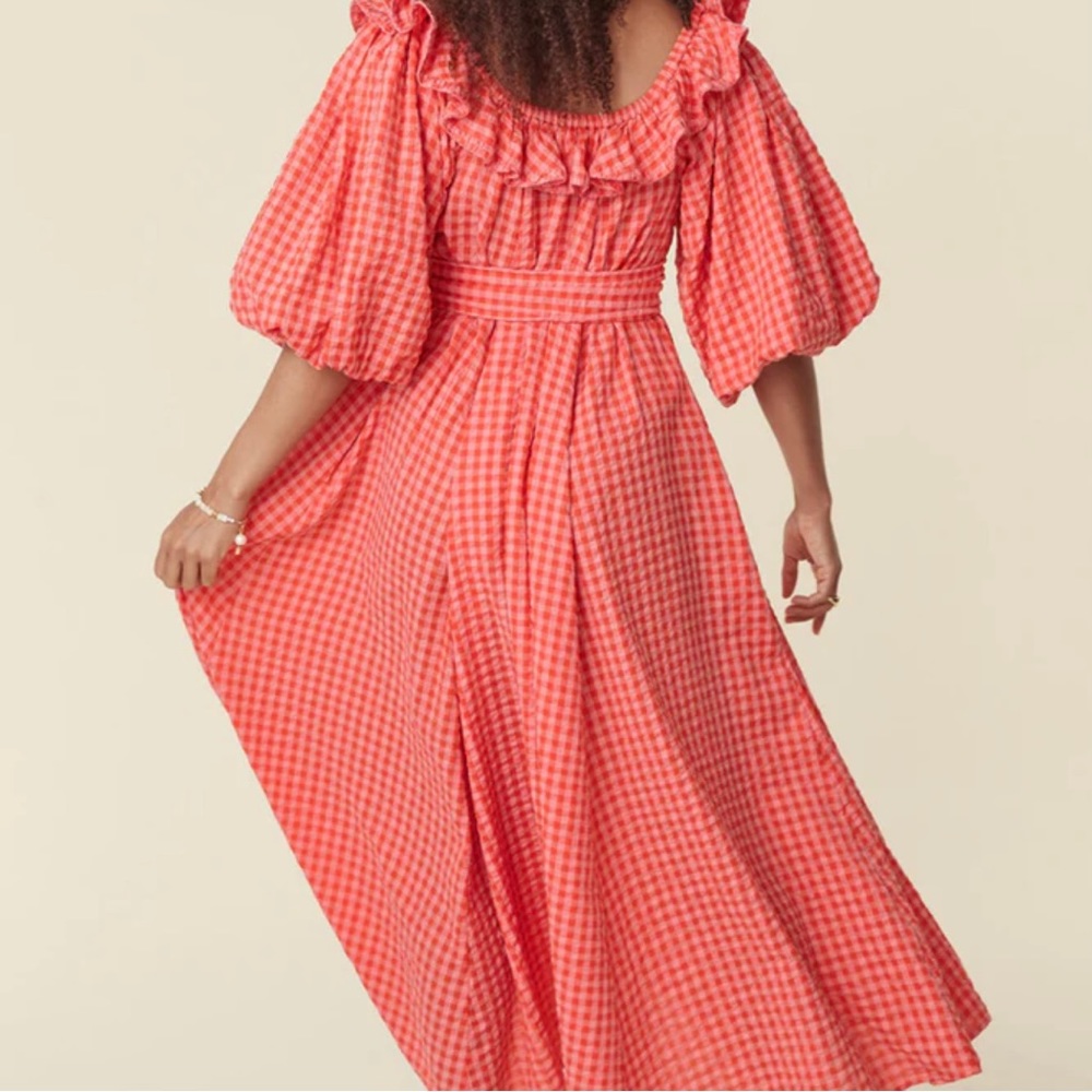SOLD// Spell Strawberry Fields Midi Dress - Picture 3 of 10